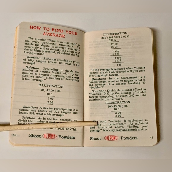 1924 Vintage DU PONT Gunpowder Scorebook for Trap Shooters - Picture 11 of 14